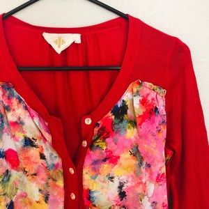 Anthropologie Monogram HWR Cardigan